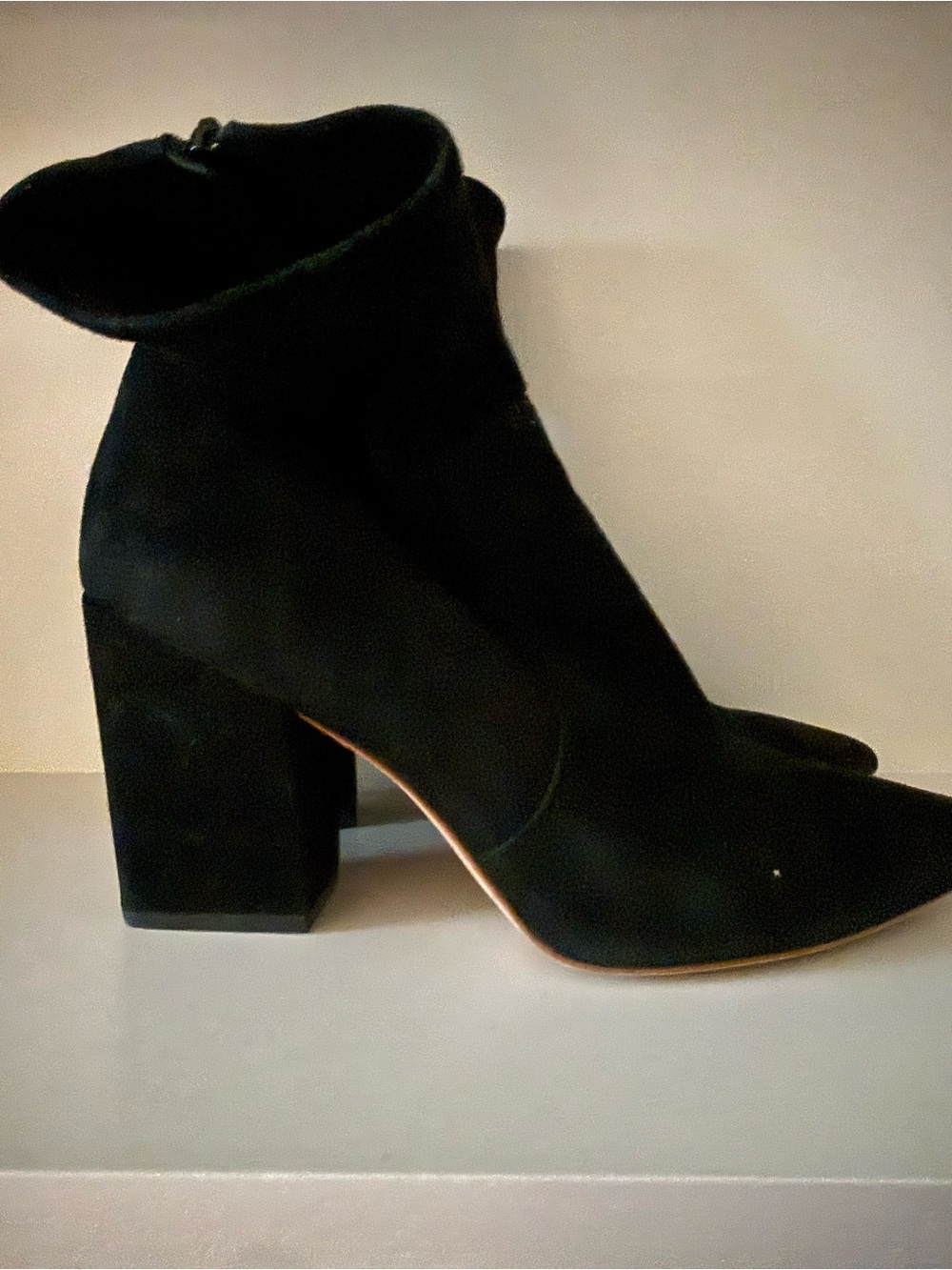 Loeffler Randall suede sock boots